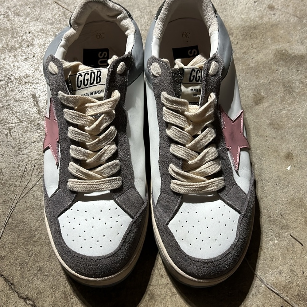 Golden Goose superstar pink star
